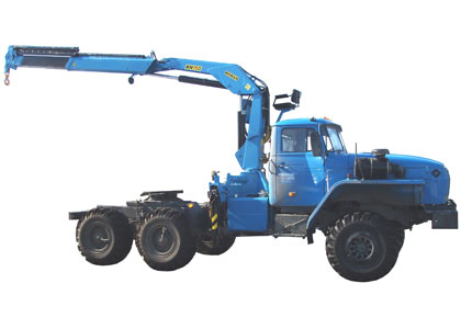 Седельный тягач «Урал 44202-0311-60М» с гидроманипулятором ИНМАН ИМ-95