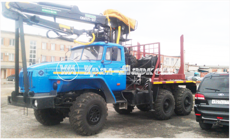 Лесовоз с гидроманипулятором ОМТЛ-97 4456N4-20 Урал 5557-1151-60М