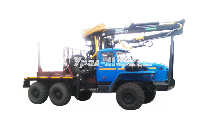 Лесовоз с гидроманипулятором ОМТЛ-97 4456N5-20 Урал 55571-1151-60М