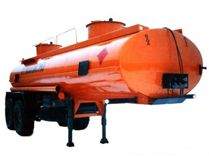 Для перевозки светлых нефтепродуктов, Варианты исполнения: без насоса; с насосом, / вместимость - 16600 л. / кол-во отсеков - 6 / Донный клапан / Подвеска балансирная на 2-х рессорах