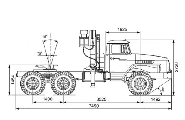 «Урал 55571» с гидроманипулятором ИНМАН ИМ-150