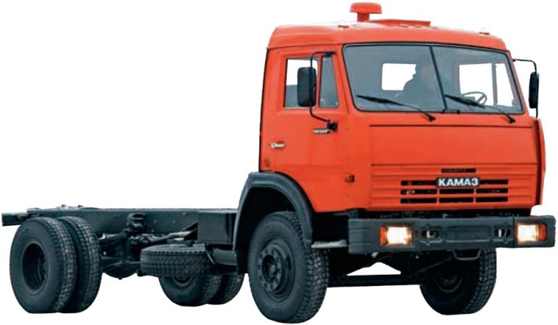 Шасси «КамАЗ 43253», на стоянке, общий вид