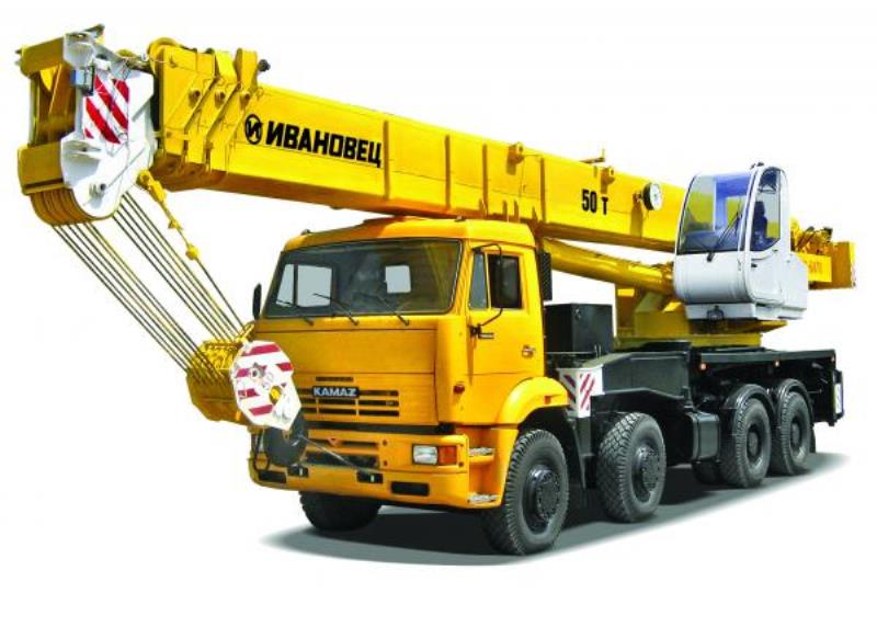 Автокран «Ивановец» 50т, общий вид