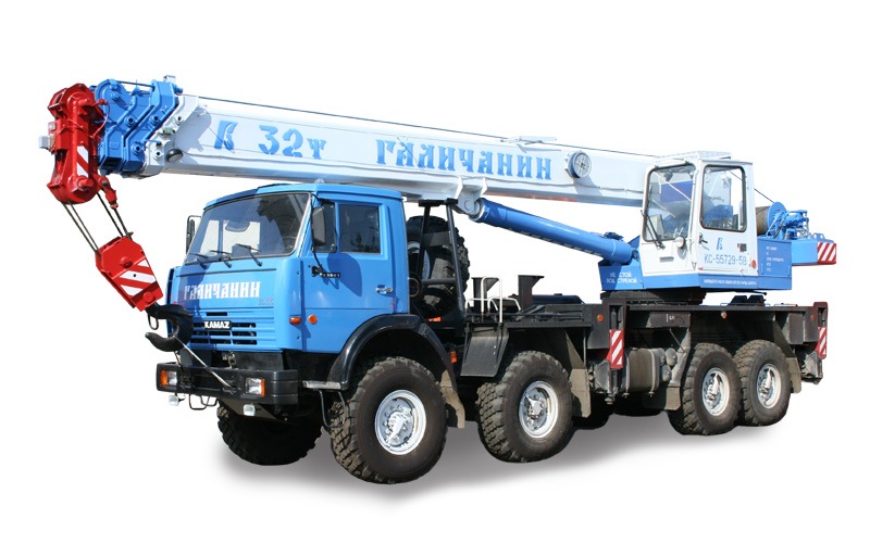 Автокран «Галичанин» 32т, общий вид