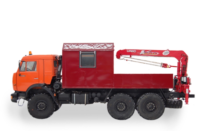 Грузопассажирский фургон ГПА «Камаз 43118» с КМУ «Unic V340»