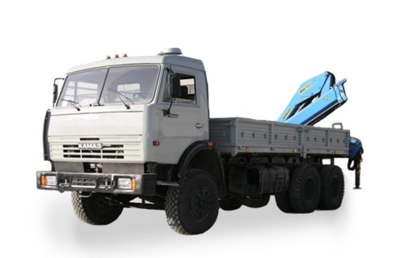 Бортовой автомобиль «Камаз 53215» с гидроманипулятором, общий вид