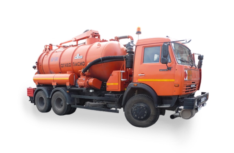 Машина коммунальная дорожная КО-829Б «Камаз 65115», вид с боку