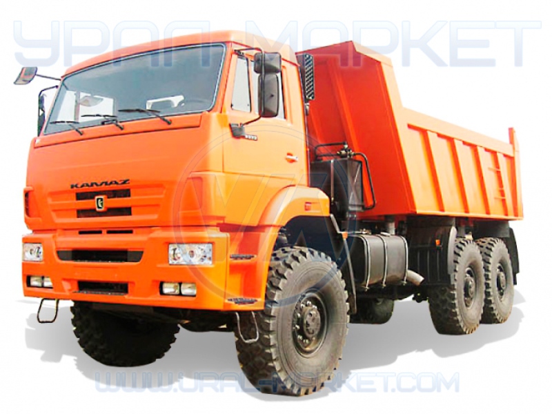 Самосвал «КамАЗ 6522» с задней разгрузкой, общий вид