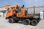 Сортиментовозный «Камаз 43118» 6749A7-10 с гидроманипулятором, вид с боку