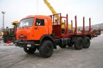 Сортиментовозный «Камаз 43118» с гидроманипулятором, общий вид спереди