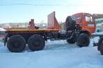 Трубоплетевозный тягач «КамАЗ 65222», вид с боку