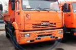 Самосвал «КамАЗ 53605» с задней разгрузкой, на стоянке, общий вид