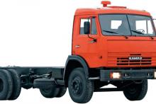 Шасси «КамАЗ 43253», на стоянке, общий вид