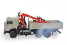 Бортовой автомобиль «КамАЗ-53215» с КМУ, общий вид